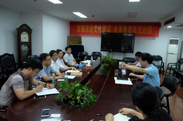 省委办公厅宣传科教处处长赵准一行来我馆调研